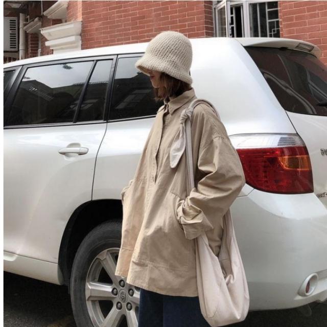 韓国 ファッション 原宿系 レディース ブルゾンシャツ 長袖 オーバーサイズ ビッグシルエット レディース 韓国 ファッション 原宿系 レデの通販はau Wowma ワウマ ベースキャンプ 商品ロットナンバー