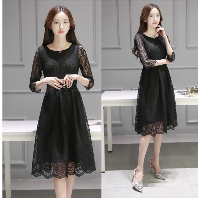 プリーツスカート ロング 花柄 韓国 総レースパーティードレス レース ワンピース 黒 フォーマル ワンピドレス 結婚式 二次会 お呼ばれ の通販はau Wowma ワウマ ベースキャンプ 商品ロットナンバー