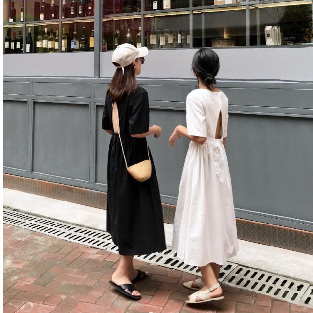 ゆったりワンピースロング 韓国 韓国 ファッション レディース ワンピース ロング 背中あき 背中見せ ハイウエスト セクシー 無地 ゆったの通販はau Pay マーケット ベースキャンプ 商品ロットナンバー