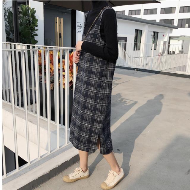 グレンチェック ワンピース グレンチェック ワンピース 格子柄 カジュアル コーデ スタイル 秋冬 スカート ミモレ丈 ガーリー の通販はau Wowma ワウマ ベースキャンプ 商品ロットナンバー