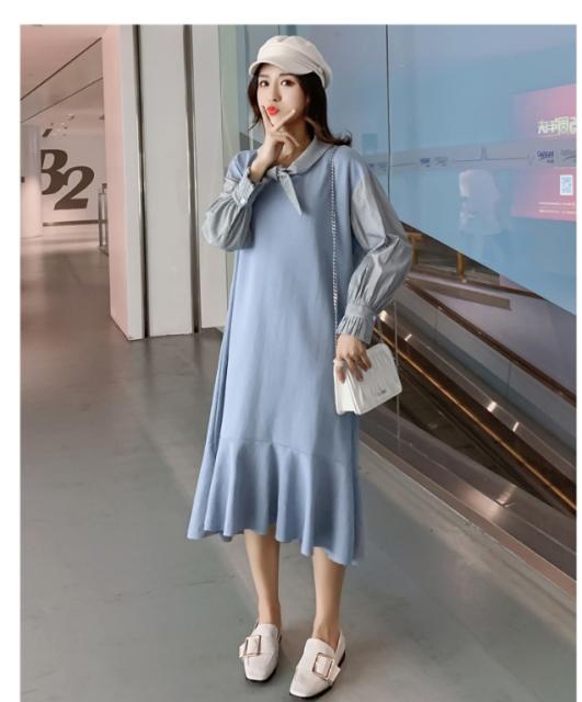 韓国 ファッション レディース ワンピース カジュアル スウェット生地 ロングワンピース レディース 韓国 オルチャン ファッション 春服 の通販はau Wowma ワウマ ベースキャンプ 商品ロットナンバー