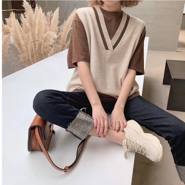 冬服 ニットベスト メンズ ニット ベスト メンズ サマーニット ニット