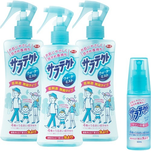サラテクト ウォーターミスト 虫除けスプレー 0ml3本 60ml 虫除け 肌につけるタイプ の通販はau Wowma ワウマ 爽快ドラッグ 商品ロットナンバー