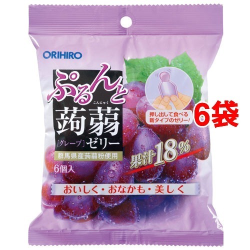 ぷるんと蒟蒻ゼリー グレープ g 6コ 6セット ダイエットゼリー の通販はau Wowma ワウマ 爽快ドラッグ 商品ロットナンバー