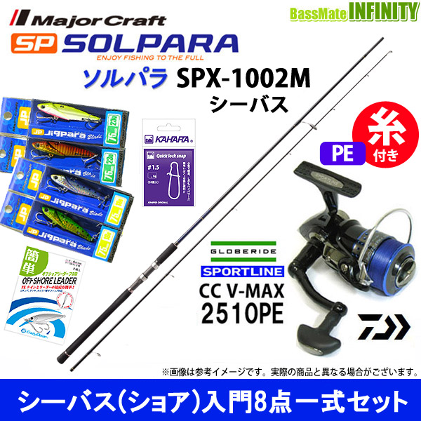 工場直送 シーバスロッド メジャークラフト ソルパラ シーバス Spx 1002m の通販なら Haugerwatches Com