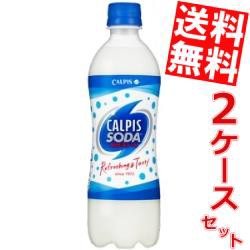 送料無料カルピス カルピスソーダ 500mlペットボトル 48本 24本2ケースのしokbigdrwowmaワウマ