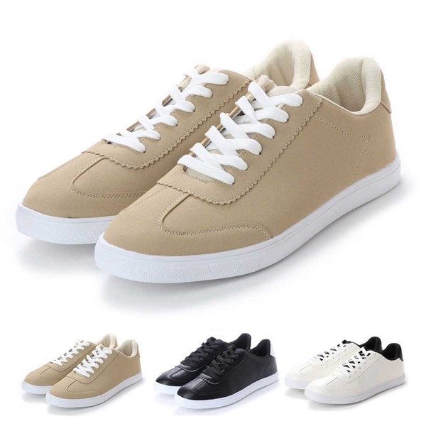 現代の髪型 最新ベージュ スニーカー コーデ メンズ