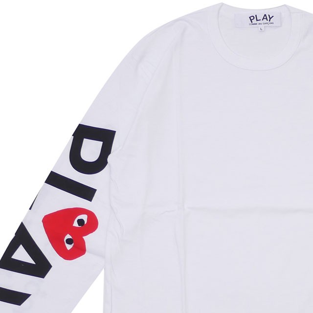 プレイ コムデギャルソン Play Comme Des Garcons Mens Sleeve 2heart 長袖tシャツ White 新品 Topsの通販はau Pay マーケット Essense 商品ロットナンバー