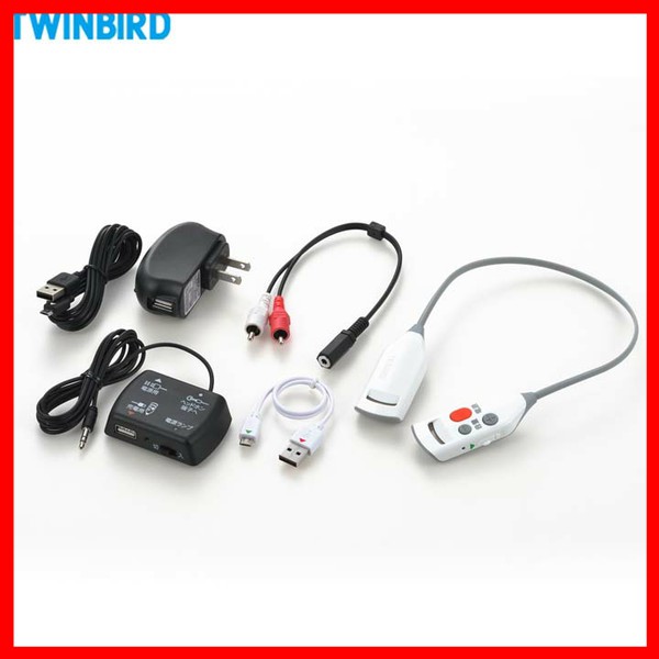 ワイヤレス耳元スピーカー 日本全国 送料無料 ホワイト Av J343w 送料無料 ツインバード プラザセレクト