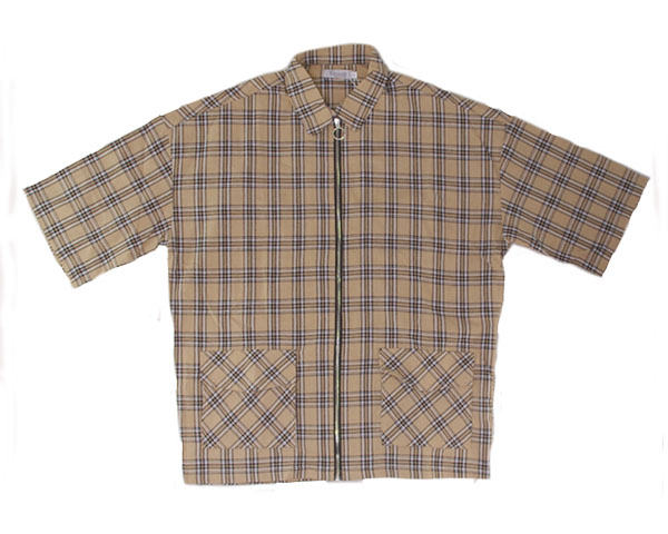 グロウス バイ グレイル 人気の ベージュ チェック オーバーサイズ ショルダーzip シャツブルゾン メンズ Growth By Grail 192 3237 1の通販はau Pay マーケット Alpha Plus 商品ロットナンバー