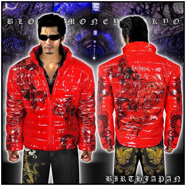 国内正規品 限定 送料無料赤 Blood Money Tokyo 中綿ジャケット 悪羅悪羅系オラオラ系ヤカラグヤクザヤンキーチンピラ 暴走族ダウンジャケット風服 格安人気 Www Iacymperu Org