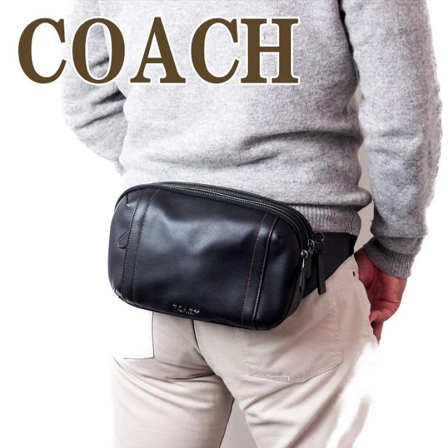 楽天ランキング1位 コーチ Coach バッグ メンズ ショルダーバッグ 斜めがけ ウエストバッグ レザー qbbk