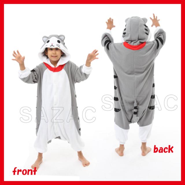 クーポン発行 着ぐるみ トラネコ 子供用 110cm 虎ネコ 干支 パジャマ フリース ルームウエア こども 子供 サロペット オールインワン フード付き ついに再入荷 Keita Com Br