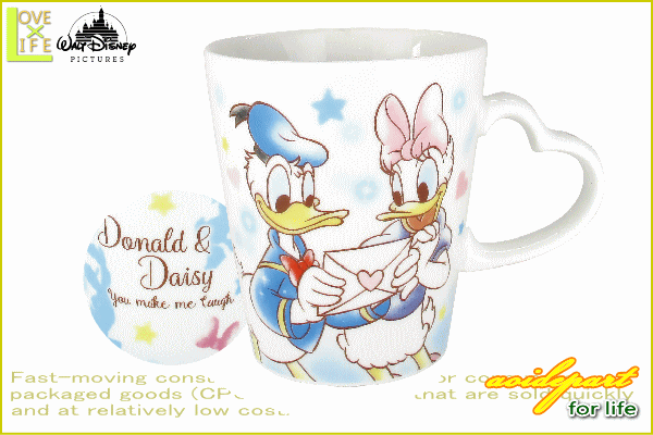 ディズニーキャラクター ラブリーマグカップ ドナルドとデイジー ドナルド デイジー Disney マグカップ コップ デの通販はau Wowma ワウマ ワールドショップ 商品ロットナンバー