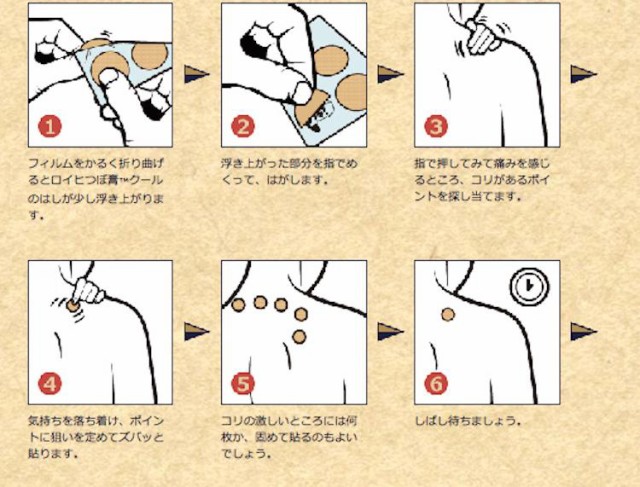 肩こり ロイヒつぼ膏クール 156枚 鎮痛消炎成分 肩こり 腰 関節