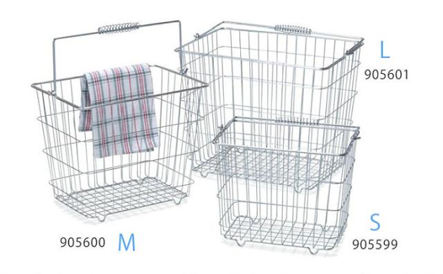バスケット ワイヤー ワイヤーバスケット かご 収納 おしゃれ ワイヤー雑貨 インテリア雑貨 スチール M