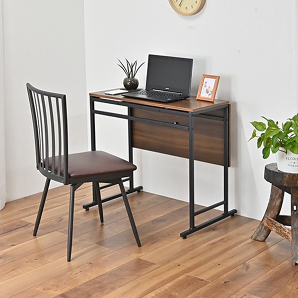 クリアランスバーゲン 期間限定開催 折りたたみ ダイニングテーブル 回転式食卓椅子 2点セット デスク1台 チェア1脚 デスク 約幅75cm スチール リビン 注目の Centrodeladultomayor Com Uy