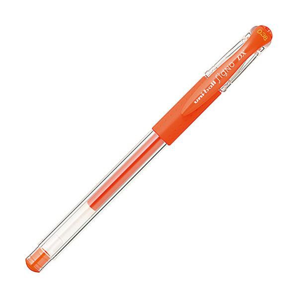 (まとめ) 三菱鉛筆 ゲルインクボールペン ユニボール シグノ 極細 0.38mm マンダリンオレンジ UM151.38 1本