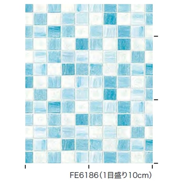 初回限定 タイル調 のり無し壁紙 サンゲツ Fe 6186 92cm巾 m巻 送料込 絶賛