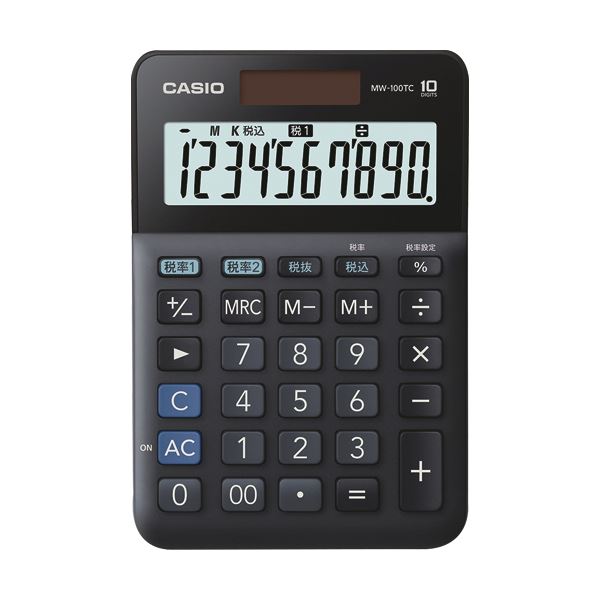 クライマックスセール再値下げ まとめ カシオ W税率電卓 10桁ミニジャストタイプ ブラック Mw 100tc Bk N 1台 5セット 送料込 見つけた人ラッキー Centrodeladultomayor Com Uy