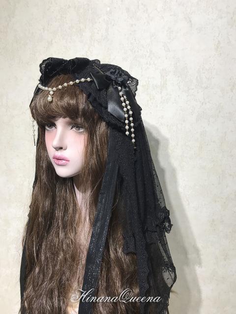 ロリータ Hinanaqueena ブランド 月の夜 ベール ヘッドドレス 金糸 パール リボン ゴスロリ クラロリ クラシカル ロリータファッション の通販はau Wowma ワウマ Luxury ラグジュアリー 商品ロットナンバー