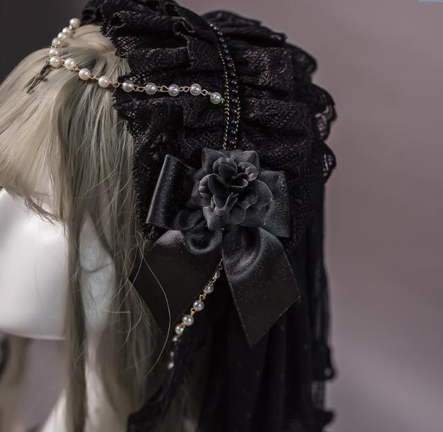 ロリータ Hinanaqueena ブランド 月の夜 ベール ヘッドドレス 金糸 パール リボン ゴスロリ クラロリ クラシカル ロリータファッション の通販はau Wowma ワウマ Luxury ラグジュアリー 商品ロットナンバー