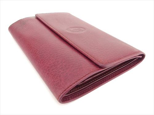っておりま カルティエ Cartier 中古 T7281の通販はau PAY マーケット - ブランドデポ|商品ロットナンバー:305940929 がま口 財布 三つ折り 財布 マストライン ボルドー マストライ