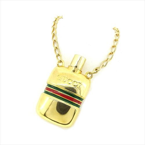 グッチ GUCCI ペンダント スピニング ネックレス レディース メンズ 可 シェリー 【中古】 T7669