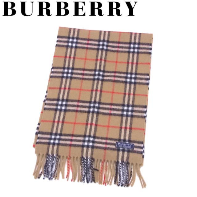 バーバリー Burberry マフラー フリンジ付き レディース メンズ ノバチェック ベージュ 市場 レッド系 良品 毛 ブラック ウール 人気