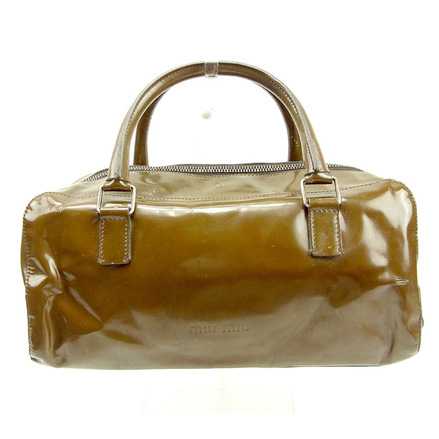 バーゲン ラスト1点 ミュウミュウ ハンドバッグ ミニボストンバッグ ロゴ カーキ シルバー系 レザー Miu Miu バック 手持ちバッグ ファッショ 楽天市場 Www Iacymperu Org
