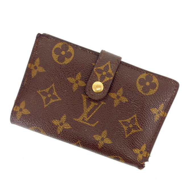 名入れ無料 ルイ ヴィトン Louis Pay Vuitton がま口財布 財布 小物 小物 サイフ 二つ折り レディース モノグラム T 業務用エアコンのセツビコム Moesushi Sk