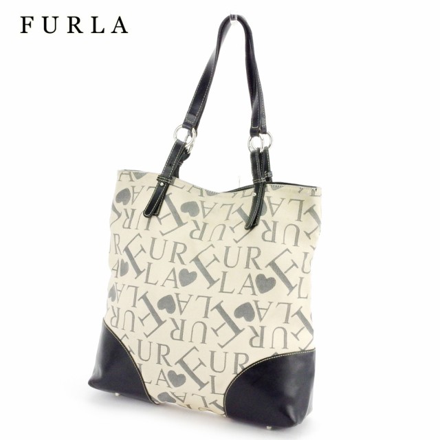 フルラ トートバッグ トート ショルダーバッグ ロゴ ハート柄 Furla