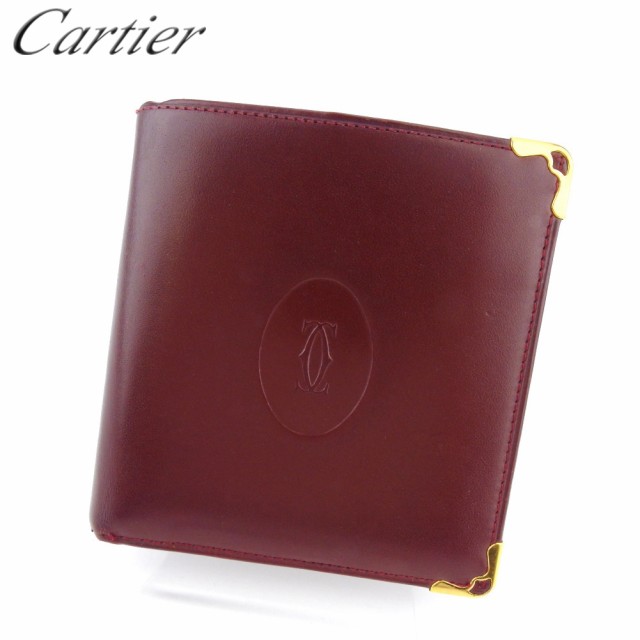 人気絶頂 ラスト1点 カルティエ 二つ折り 財布 財布 レディース メンズ マストライン ボルドー レザー Cartier カルティエ D2238 レビューで送料無料 Kickoff Dakar21 Sn