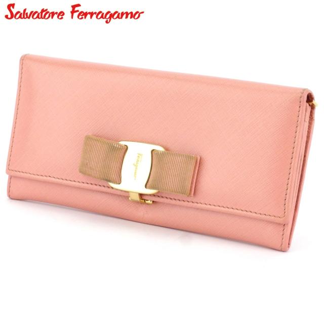 超人気 サルヴァトーレ 長財布 フェラガモ D2250 ネットau 長財布 Salvatore ファスナー付き 財布 レディース ヴァラリボン ピンク ゴールド Salvatore Ferragamo D2250 革ee 7025d816 Andersonareaymca Org