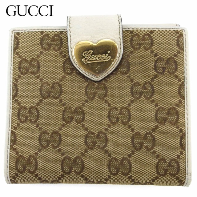 グッチ Wホック 財布 二つ折り ミニ財布 レディース ハートプレート 3549 Ggキャンバス Gucci 中古の通販はau Pay マーケット ブランドデポtokyo 商品ロットナンバー