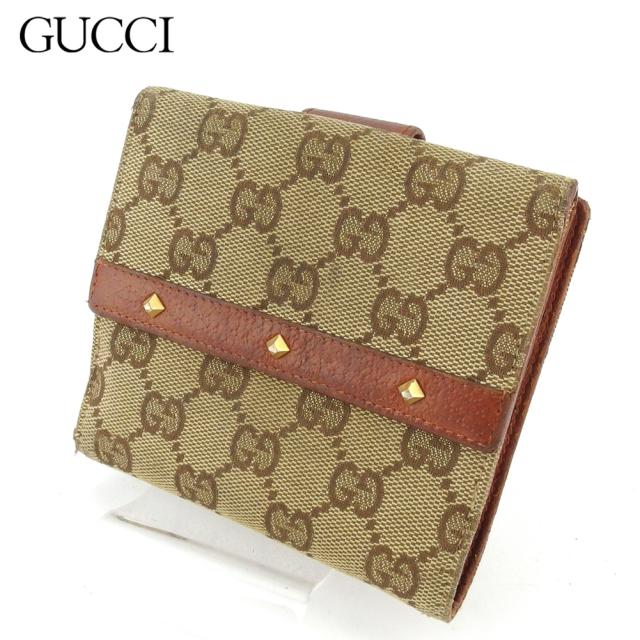 期間限定価格 グッチ Wホック 財布 二つ折り レディース メンズ スタッズ 1922 Ggキャンバス Gucci Saleアイテム Majconsults Com