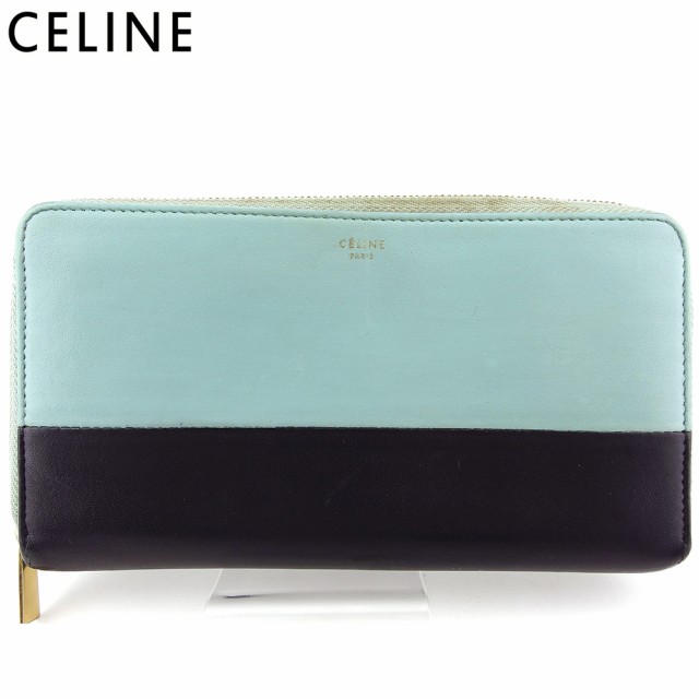 【超安い】 セリーヌ 長財布 ラウンドファスナー レディース メンズ バイカラー Celine, ウラガワラムラ a271e889