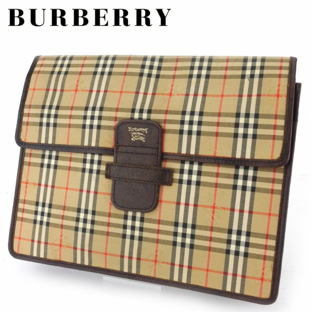 バーバリー クラッチバッグ セカンドバッグ レディース メンズ ノバチェック BURBERRY 中古の通販はau PAY マーケット