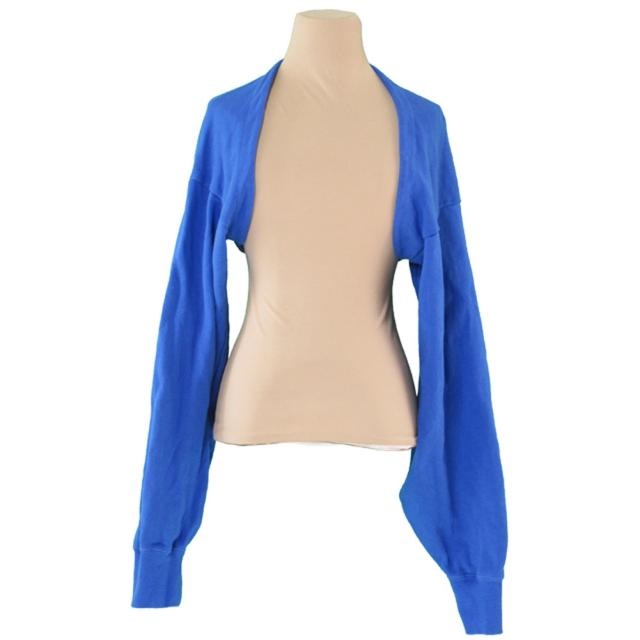 史上最も激安 ラスト1点 ミラ オーウェン ボレロ カーディガン レディース 0サイズ スウェット ブルー 綿 コットン Mila Owen ミラ オーウェン 在庫限りッ アウトレット Www Wildherb At