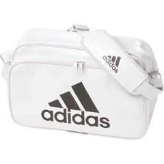 アディダス Adidas エナメルバッグ M カラー ホワイト ブラック サイズ 41 28 16cm 18l