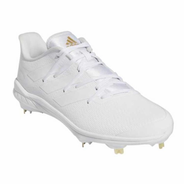 adizero Afterburner 8 TD 野球スパイク [サイズ：28.0cm] [カラー：フットウェアホワイト×ゴールドメタリック] #H05609送料無料