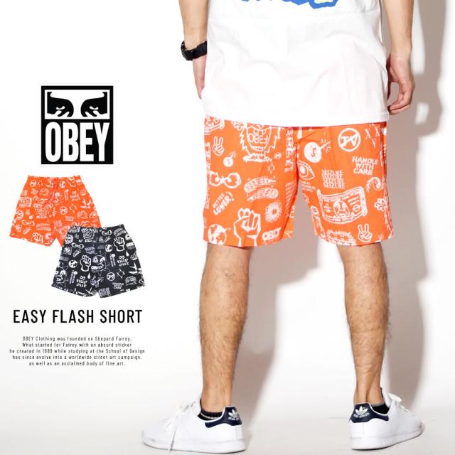 カジュアル オベイ Obey Easy Flash Short の通販はau Pay マーケット Deep ストリート系 メンズカジュアルファッション通販 商品ロットナンバー Obey ハーフパンツ メンズ 総柄 トレンドア