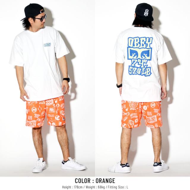 カジュアル オベイ Obey Easy Flash Short の通販はau Pay マーケット Deep ストリート系 メンズカジュアルファッション通販 商品ロットナンバー Obey ハーフパンツ メンズ 総柄 トレンドア