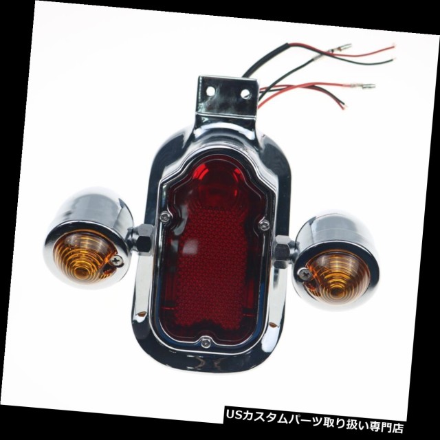 Chrome Tombstone Tail Light Turn Signal For Harley Softail Springer Custom