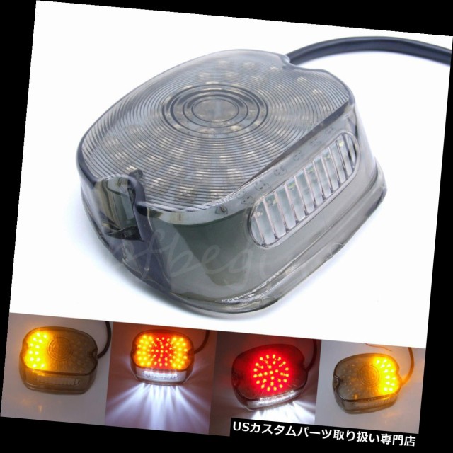 Smoke LED Brake Turn Signal Tail Light For Harley Tour Road King glide Dyna FXR