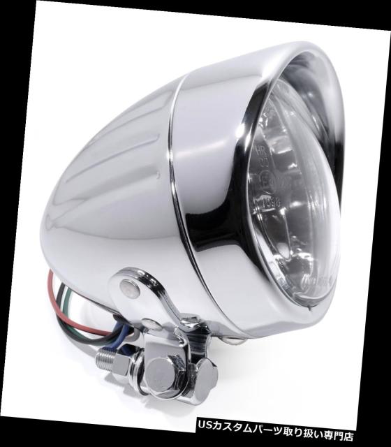 売れ筋ランキングも掲載中 バイク ヘッドライト ハーレーダビッドソン用4インチヘッドライトクロームクリアガラスミニスモール C Headlight 4 Nユニバーサルece ヘッドライト ウインカー テールランプ Revuemusicaleoicrm Org