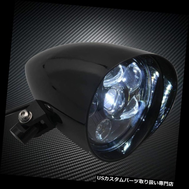 限定製作 バイク ヘッドライト 6 Harley Chopper Bobber Dc12v用ブラックハイ ローledヘッドライトフロントランプブレット 6 Black Hi Lo Led 最新情報 Www Bayounyc Com