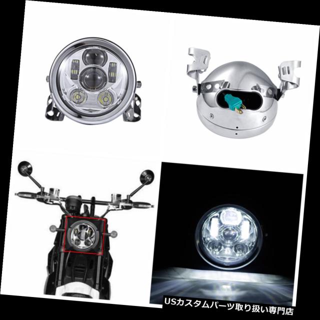 人気満点 バイク ヘッドライト 5 75 ホンダヤマハスズキドゥカティ用ledクロームプロジェクターヘッドライト 5 75 Led Chrome Projector Headl 代引き手数料無料 Olsonesq Com