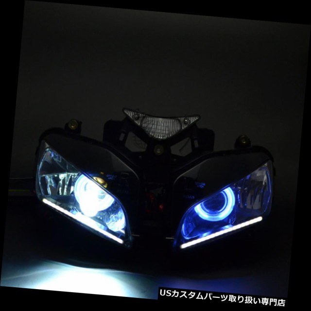 【公式ショップ】 バイク ヘッドライト ホンダCBR1000 04 - 07のヘッドライトアセンブリブルーエンジェルアイプロジェクター+ LED DRL新しい Headlight, インテリア通販サイト-カグナビ 663aa8b5