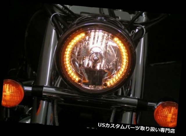 7/" Headlight LED Halo Ring For Yamaha V-Star XVS 250 650 950 1100 1300 Custom